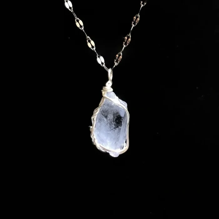 Raw Crystal Pendant Necklace – Natural Amethyst, Rose Quartz, Fluorite & Green Aventurine - Image 3
