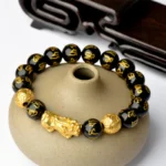 Obsidian Pixiu Bracelet
