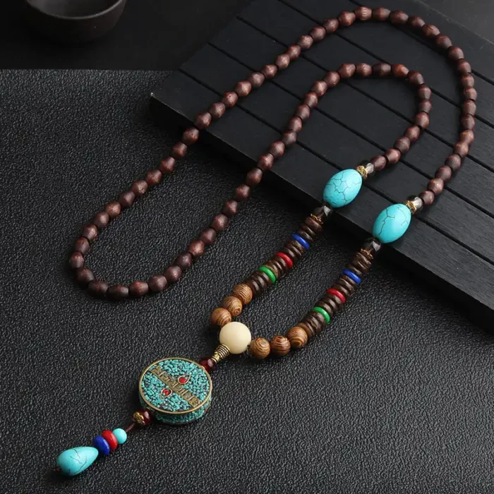 Handcrafted Tibetan Mala Necklace - Image 6