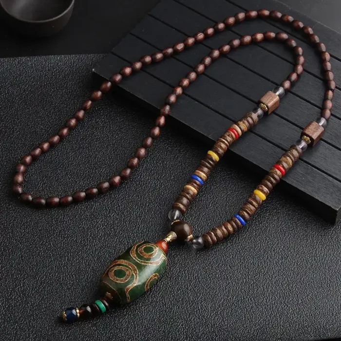 Handcrafted Tibetan Mala Necklace - Image 5