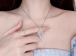 Handmade Raw Aquamarine Pendant Necklace - Image 7