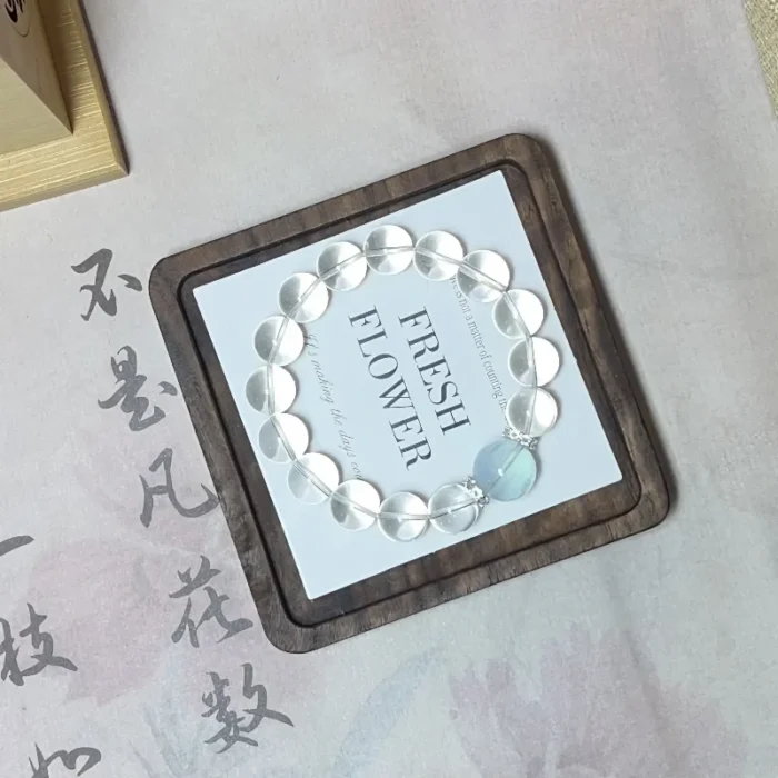 The First Crystal · Natural Clear Quartz & Aquamarine Purification Bracelet - Image 2