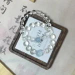 The First Crystal · Natural Clear Quartz & Aquamarine Purification Bracelet