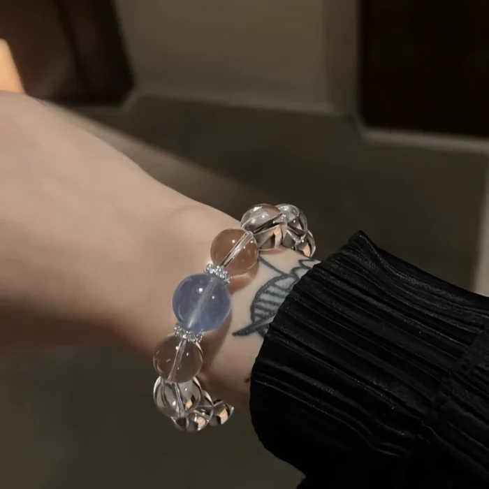 The First Crystal · Natural Clear Quartz & Aquamarine Purification Bracelet - Image 4